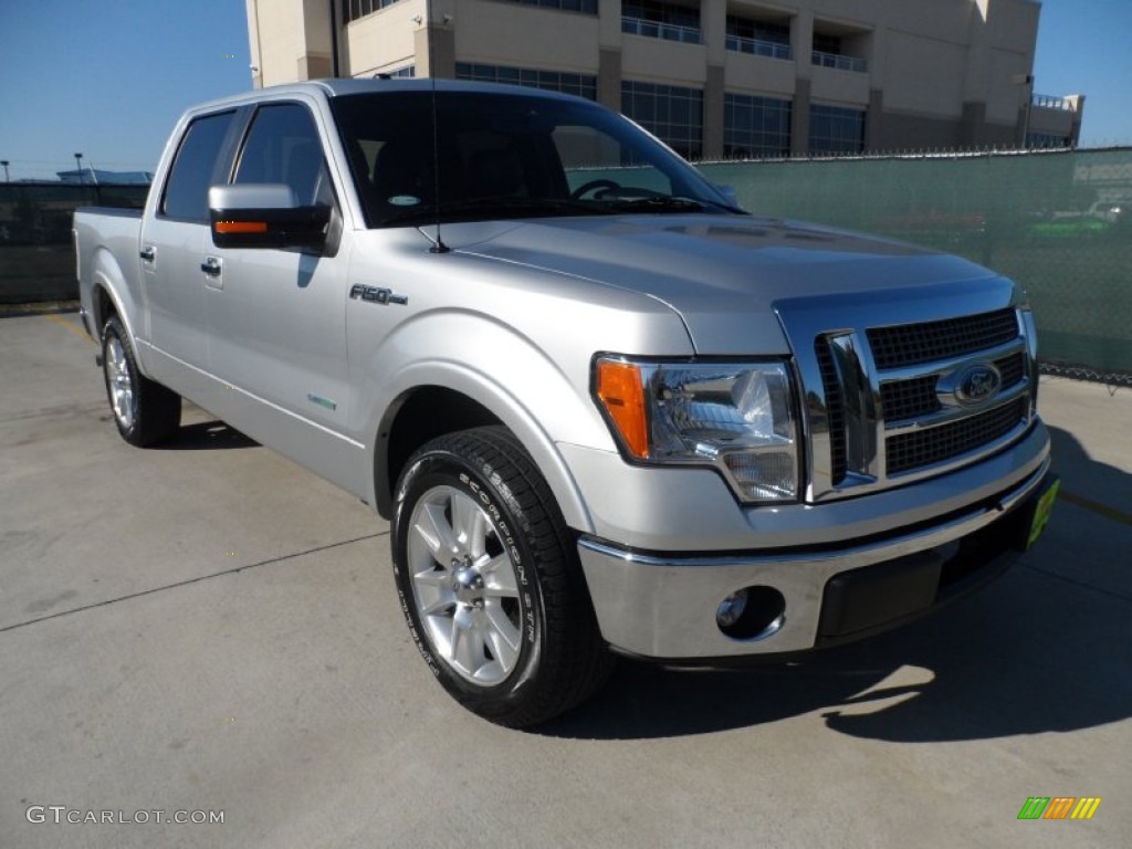 2011 F150 Lariat SuperCrew - Ingot Silver Metallic / Black photo #1