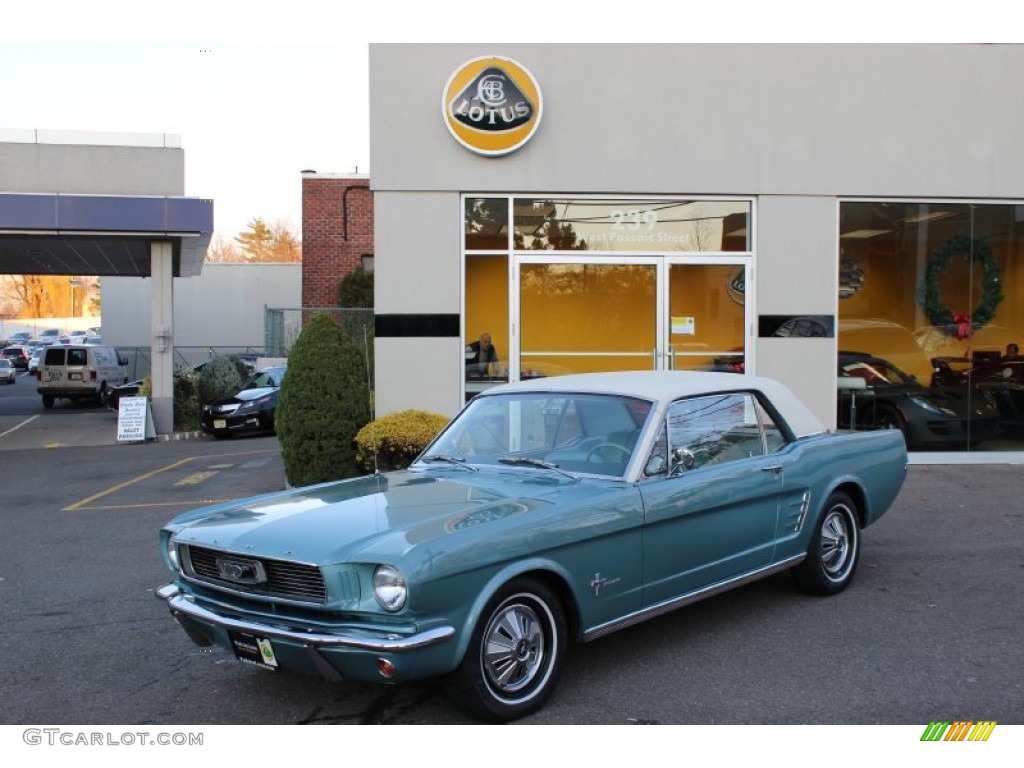 1966 Mustang Coupe - Tahoe Turquoise / Turquoise photo #1