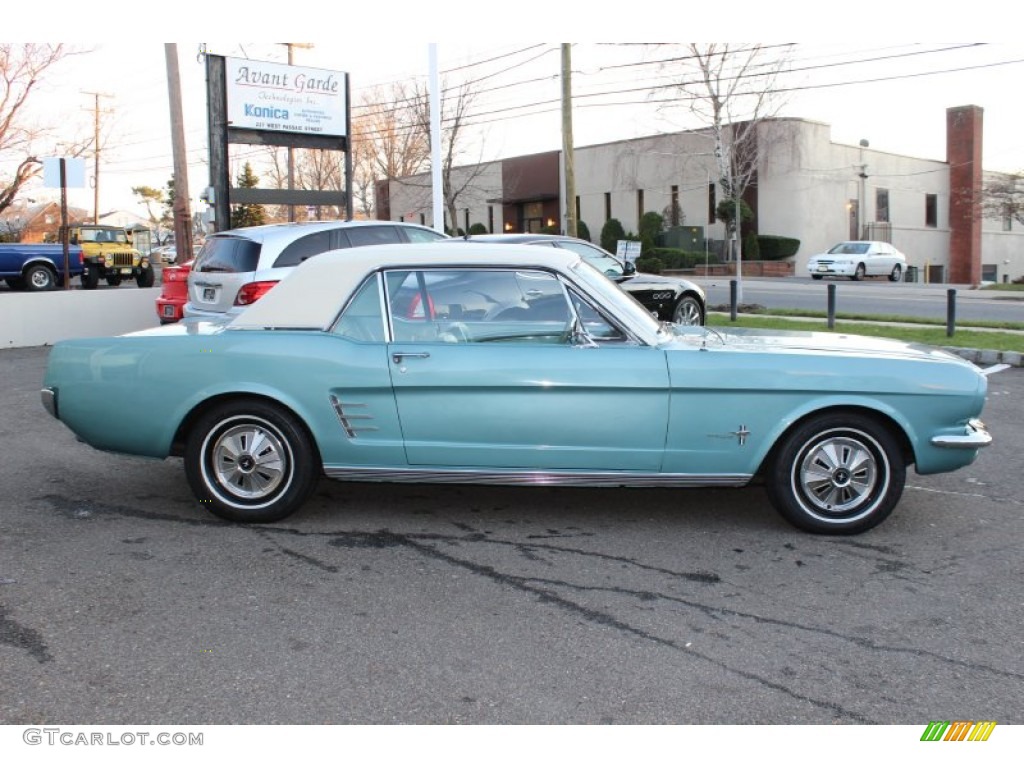 Tahoe Turquoise 1966 Ford Mustang Coupe Exterior Photo #57612877