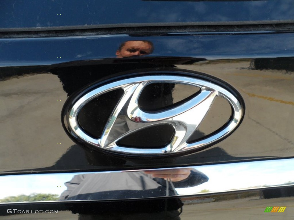 2012 Elantra GLS Touring - Black Noir Pearl / Beige photo #14