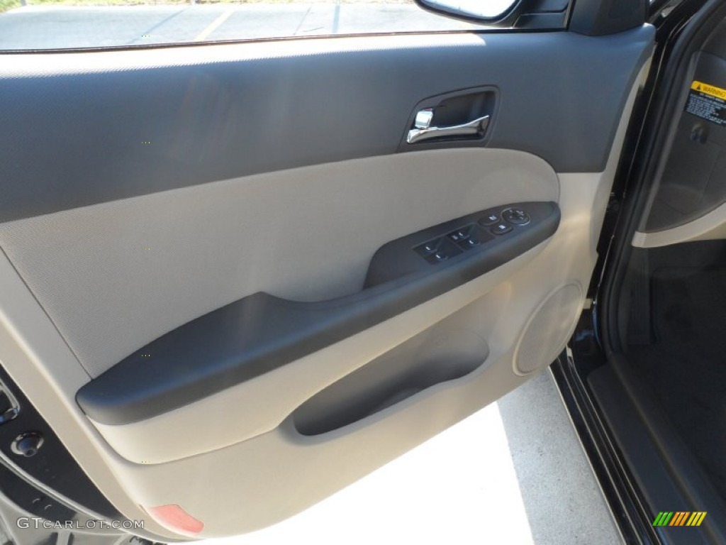 2012 Elantra GLS Touring - Black Noir Pearl / Beige photo #22
