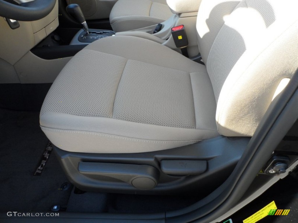 2012 Elantra GLS Touring - Black Noir Pearl / Beige photo #25
