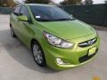 2012 Electrolyte Green Hyundai Accent SE 5 Door  photo #1