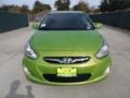 2012 Electrolyte Green Hyundai Accent SE 5 Door  photo #8