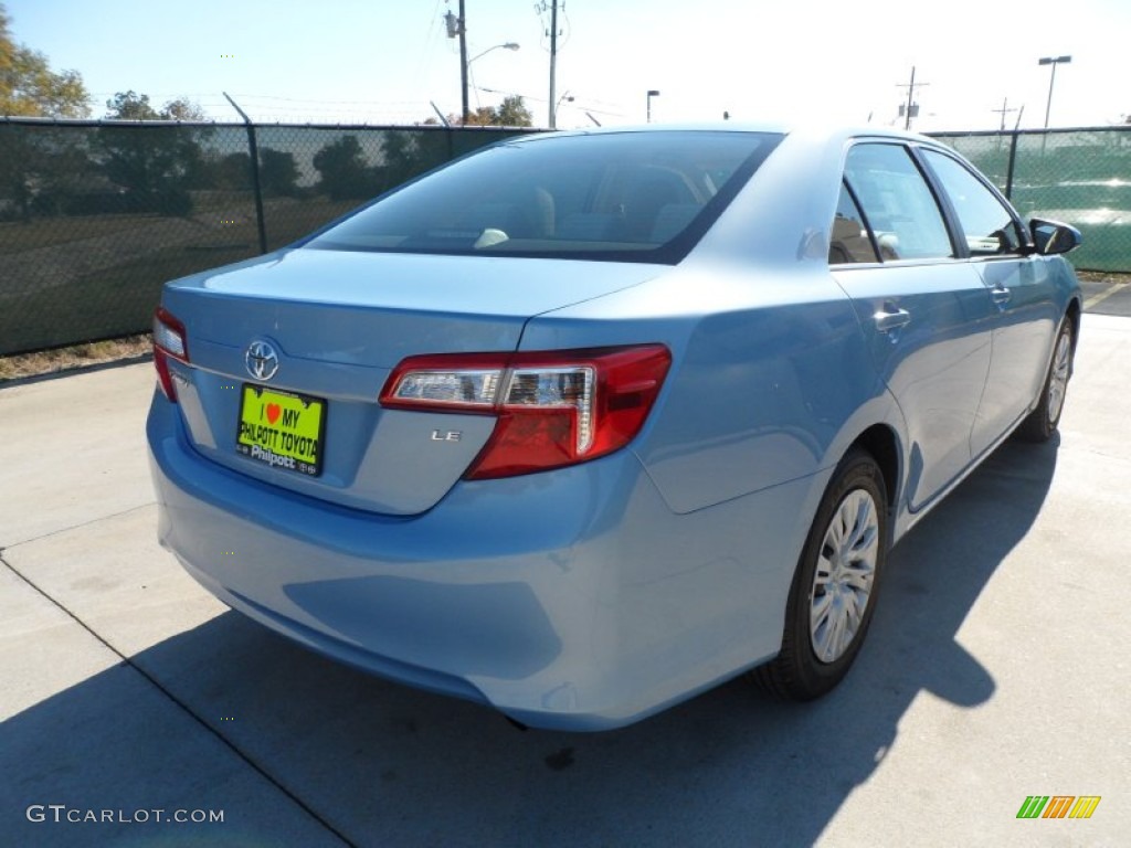 2012 Camry LE - Clearwater Blue Metallic / Ivory photo #3