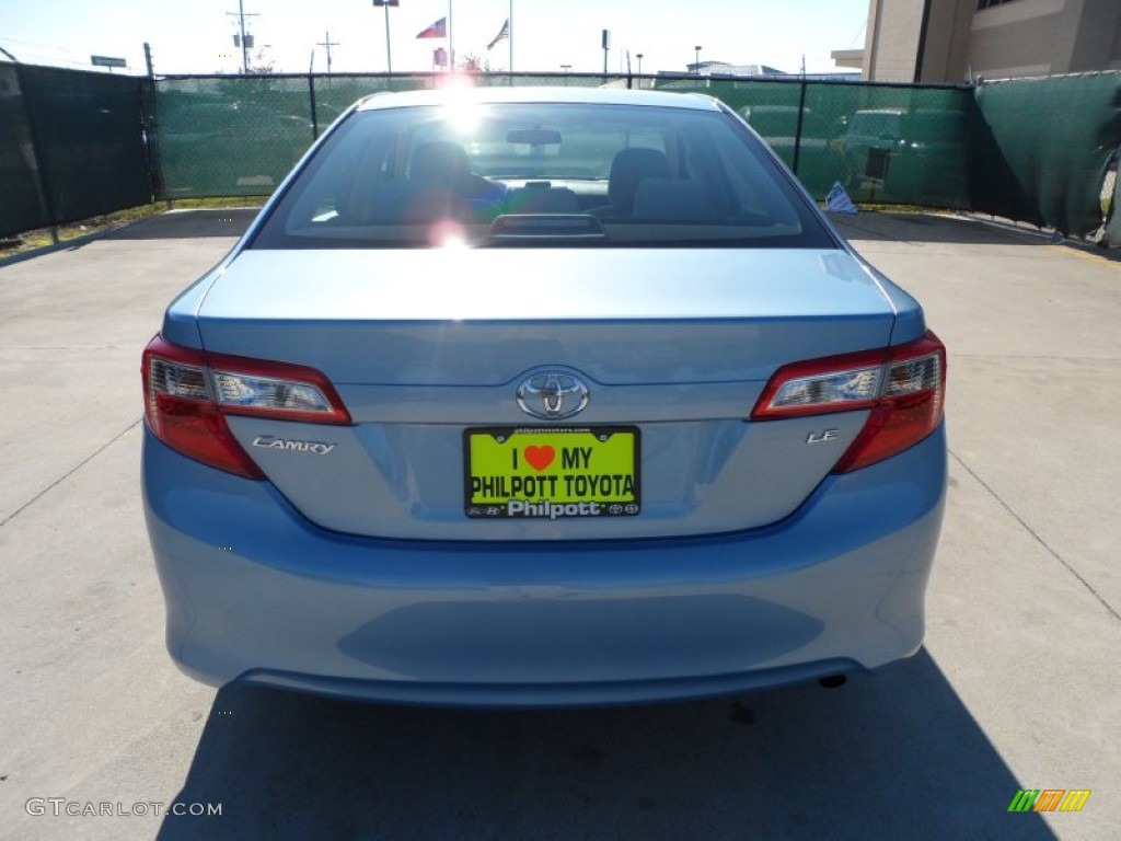 2012 Camry LE - Clearwater Blue Metallic / Ivory photo #4