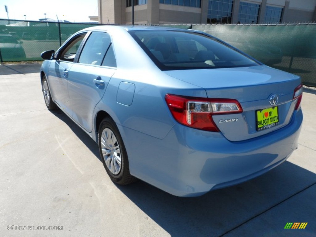 2012 Camry LE - Clearwater Blue Metallic / Ivory photo #5