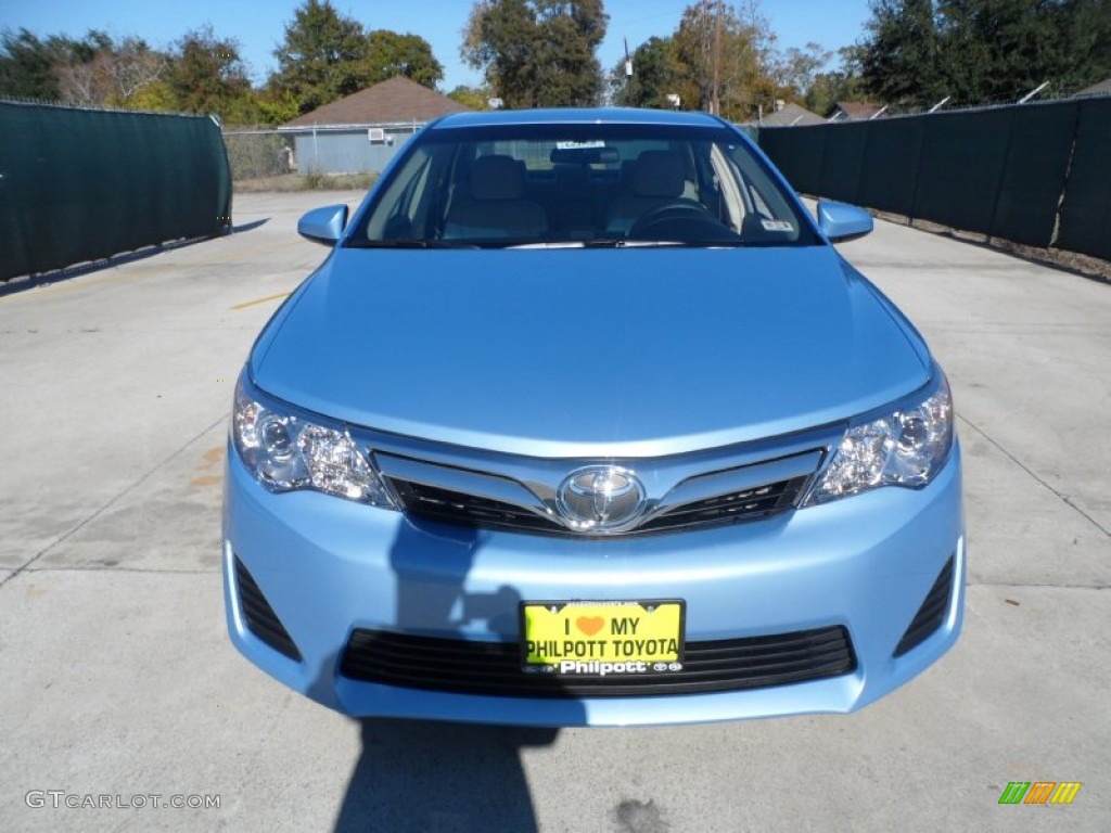 2012 Camry LE - Clearwater Blue Metallic / Ivory photo #8