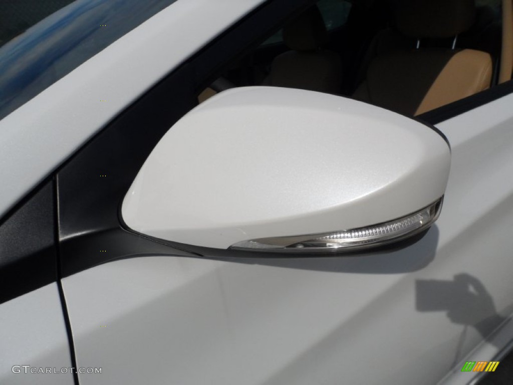 2012 Elantra Limited - Shimmering White / Beige photo #12