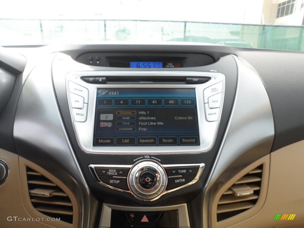 2012 Elantra Limited - Shimmering White / Beige photo #30
