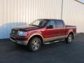 Dark Toreador Red Metallic 2005 Ford F150 Lariat SuperCrew 4x4 Exterior