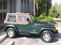 1999 Forest Green Pearlcoat Jeep Wrangler Sahara 4x4  photo #2