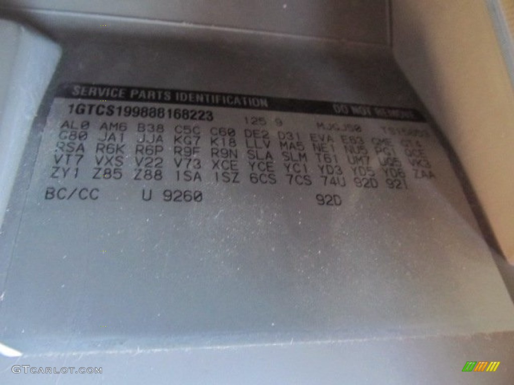 2008 Canyon Color Code 9260 for Fire Red Photo #57615853