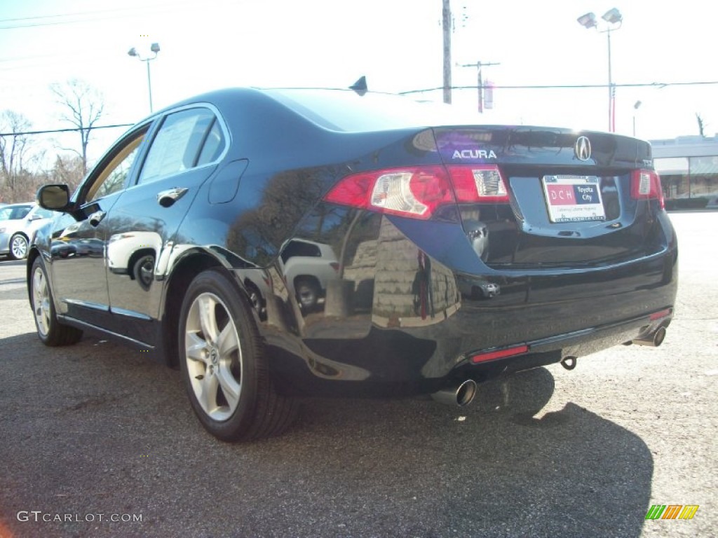 2009 TSX Sedan - Crystal Black Pearl / Parchment photo #7