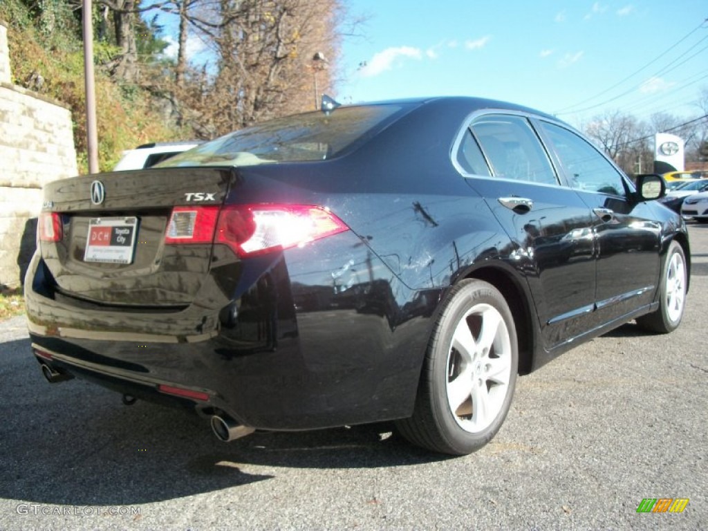 2009 TSX Sedan - Crystal Black Pearl / Parchment photo #9