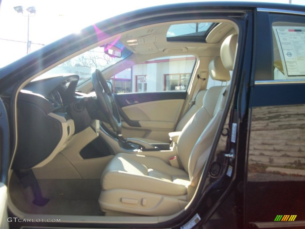 2009 TSX Sedan - Crystal Black Pearl / Parchment photo #17