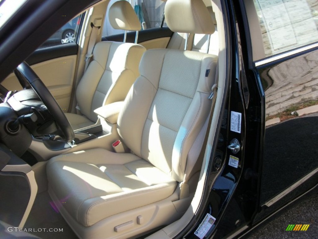 2009 TSX Sedan - Crystal Black Pearl / Parchment photo #19