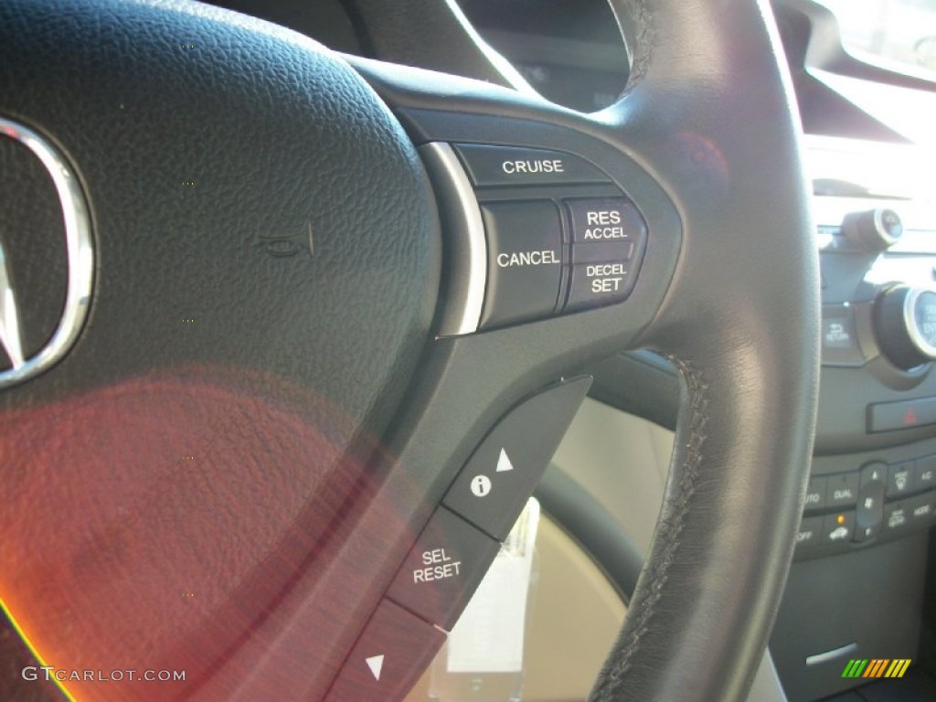 2009 TSX Sedan - Crystal Black Pearl / Parchment photo #27