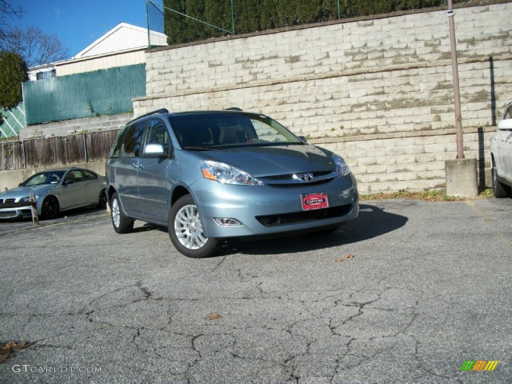 2009 Sienna XLE AWD - Blue Mirage Metallic / Taupe photo #1