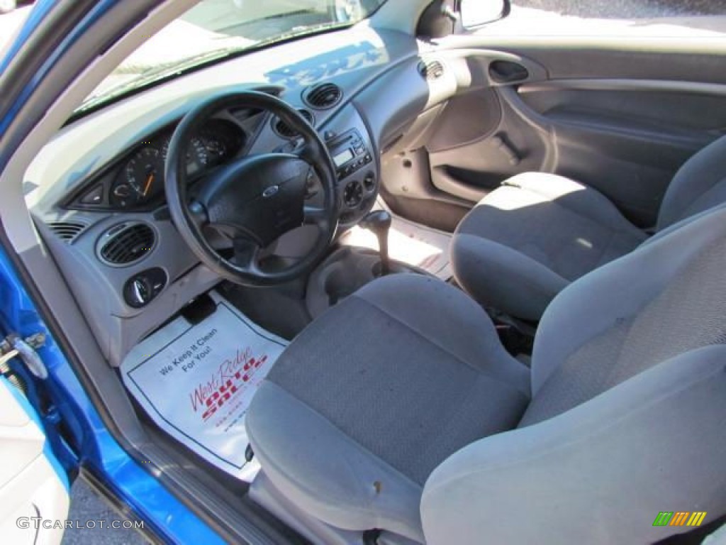2000 Focus ZX3 Coupe - Light Sapphire Blue Metallic / Medium Graphite photo #12