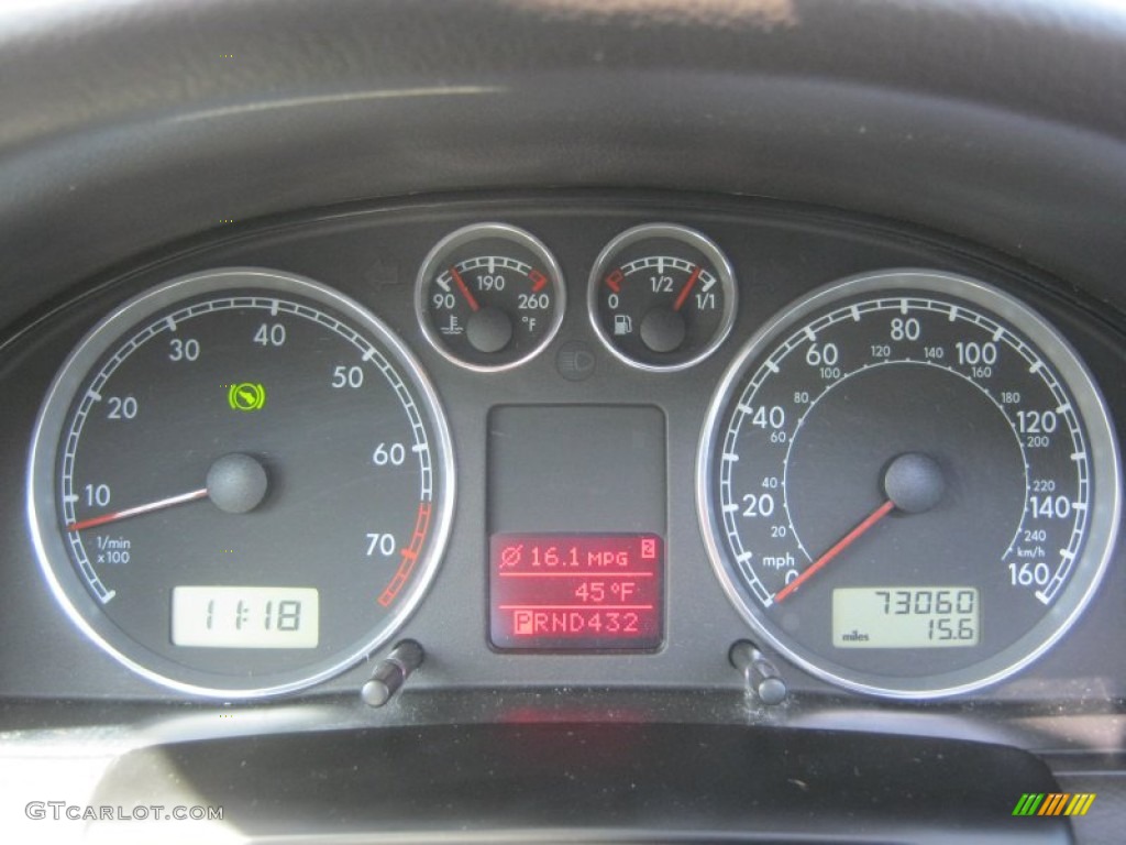 2003 Volkswagen Passat GLX Wagon Gauges Photo #57618073