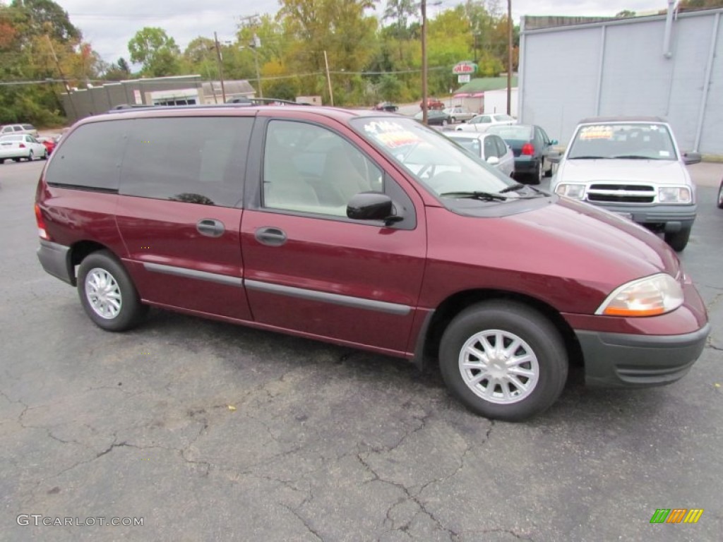 2000 Windstar LX - Cabernet Red Metallic / Medium Parchment photo #2