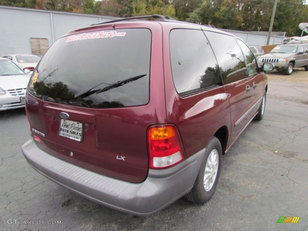 2000 Windstar LX - Cabernet Red Metallic / Medium Parchment photo #5