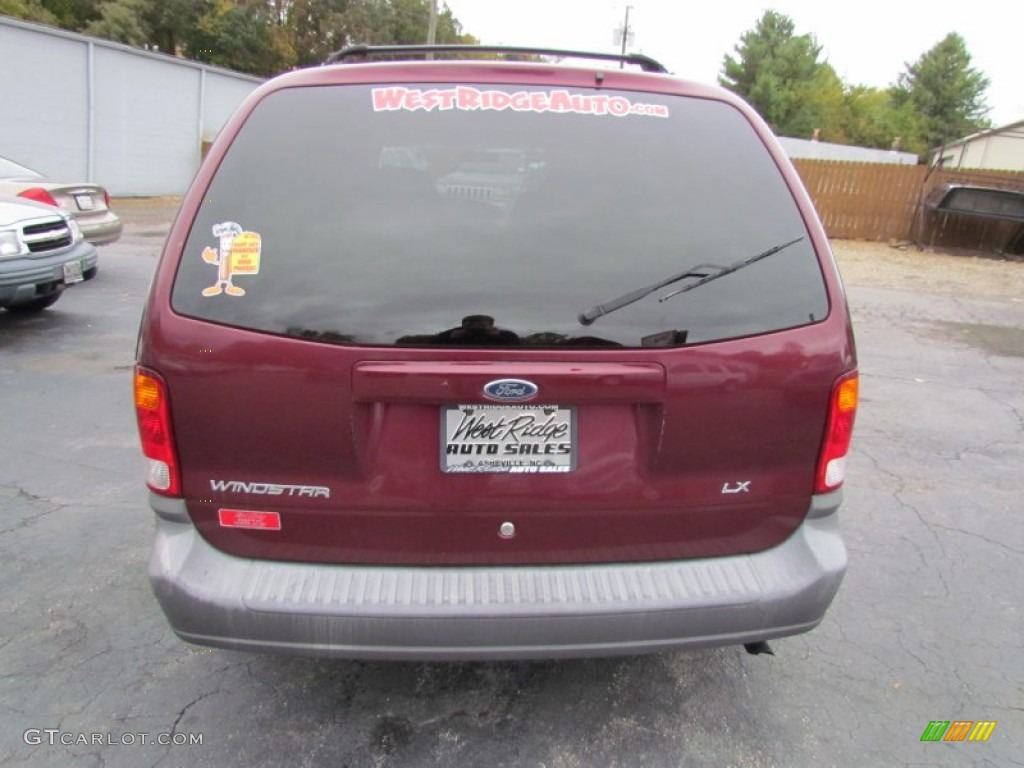 2000 Windstar LX - Cabernet Red Metallic / Medium Parchment photo #6