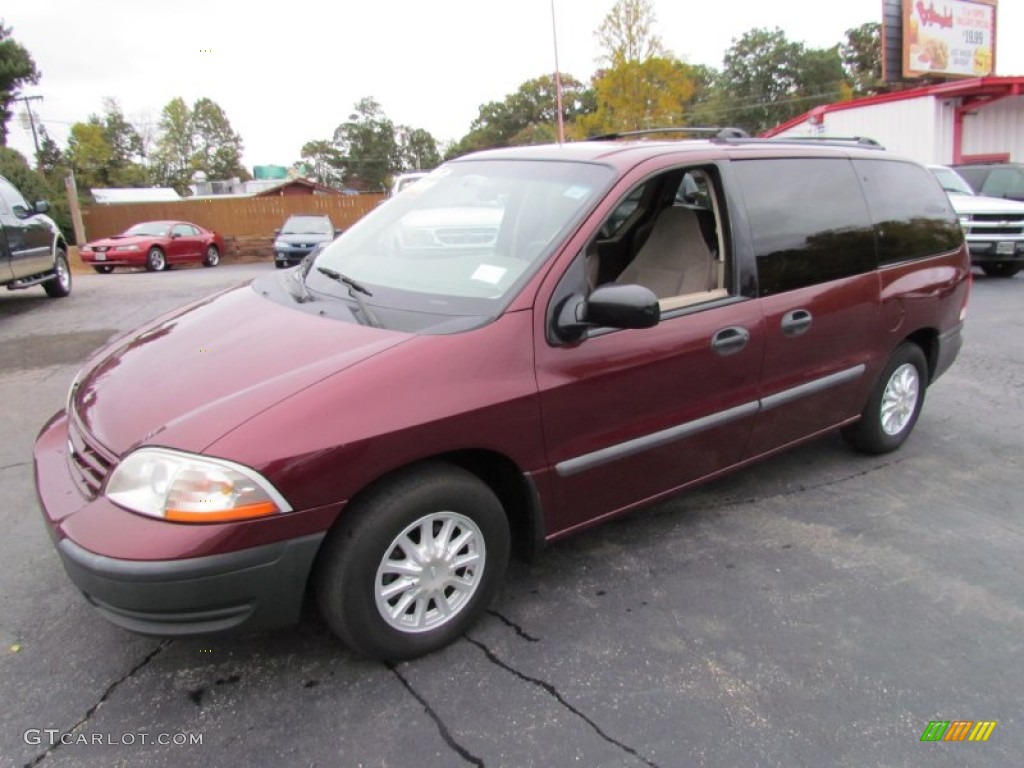 2000 Windstar LX - Cabernet Red Metallic / Medium Parchment photo #11
