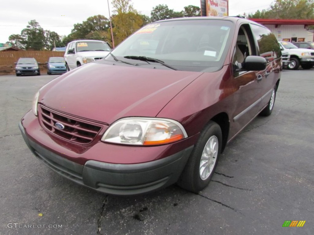 2000 Windstar LX - Cabernet Red Metallic / Medium Parchment photo #12