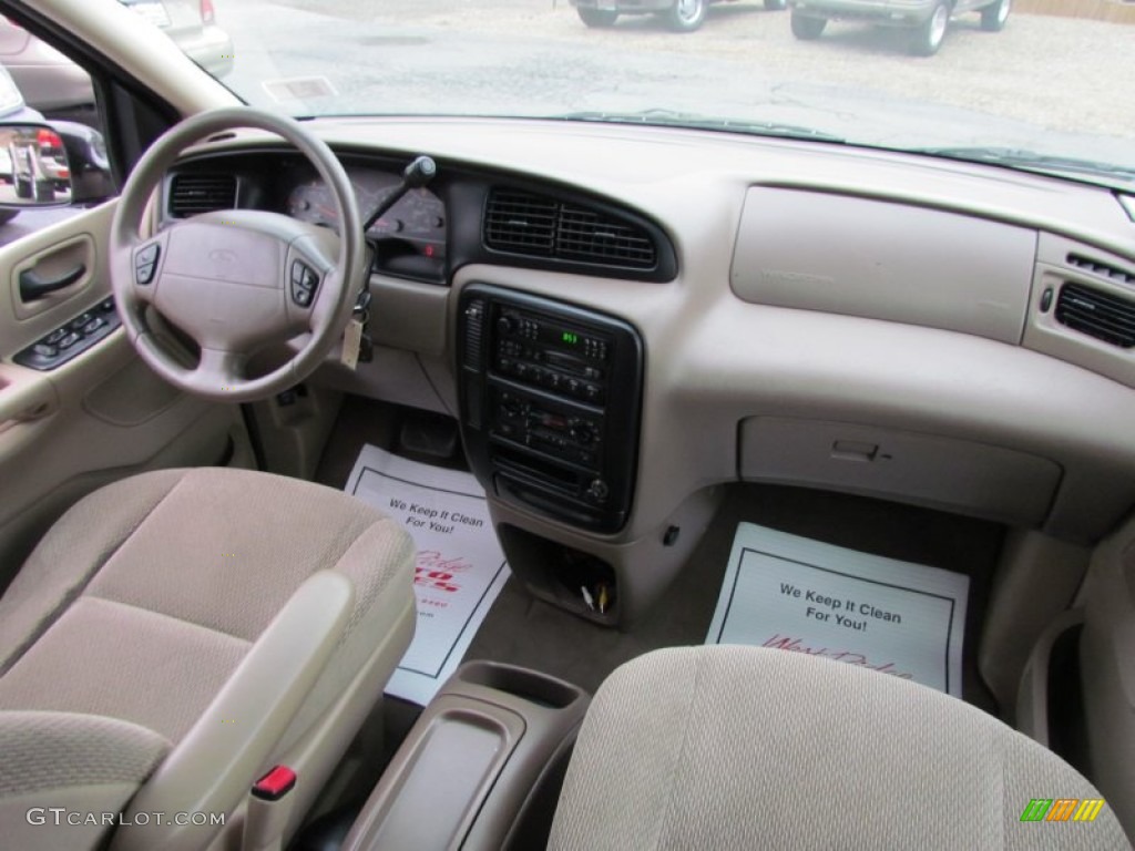 2000 Windstar LX - Cabernet Red Metallic / Medium Parchment photo #28