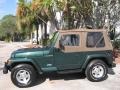 1999 Forest Green Pearlcoat Jeep Wrangler Sahara 4x4  photo #6