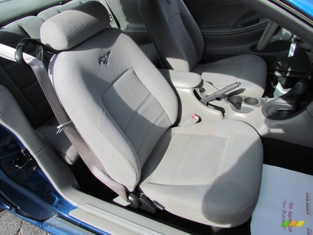 Light Graphite Interior 1999 Ford Mustang V6 Coupe Photo #57622438