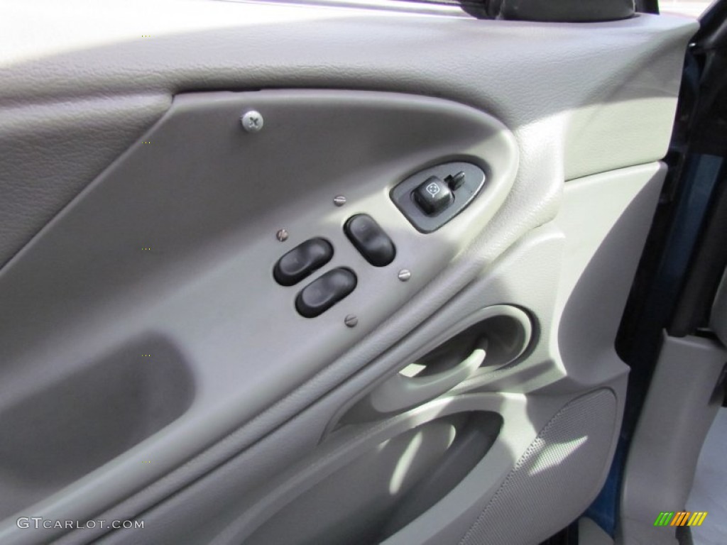 1999 Mustang V6 Coupe - Atlantic Blue Metallic / Light Graphite photo #18
