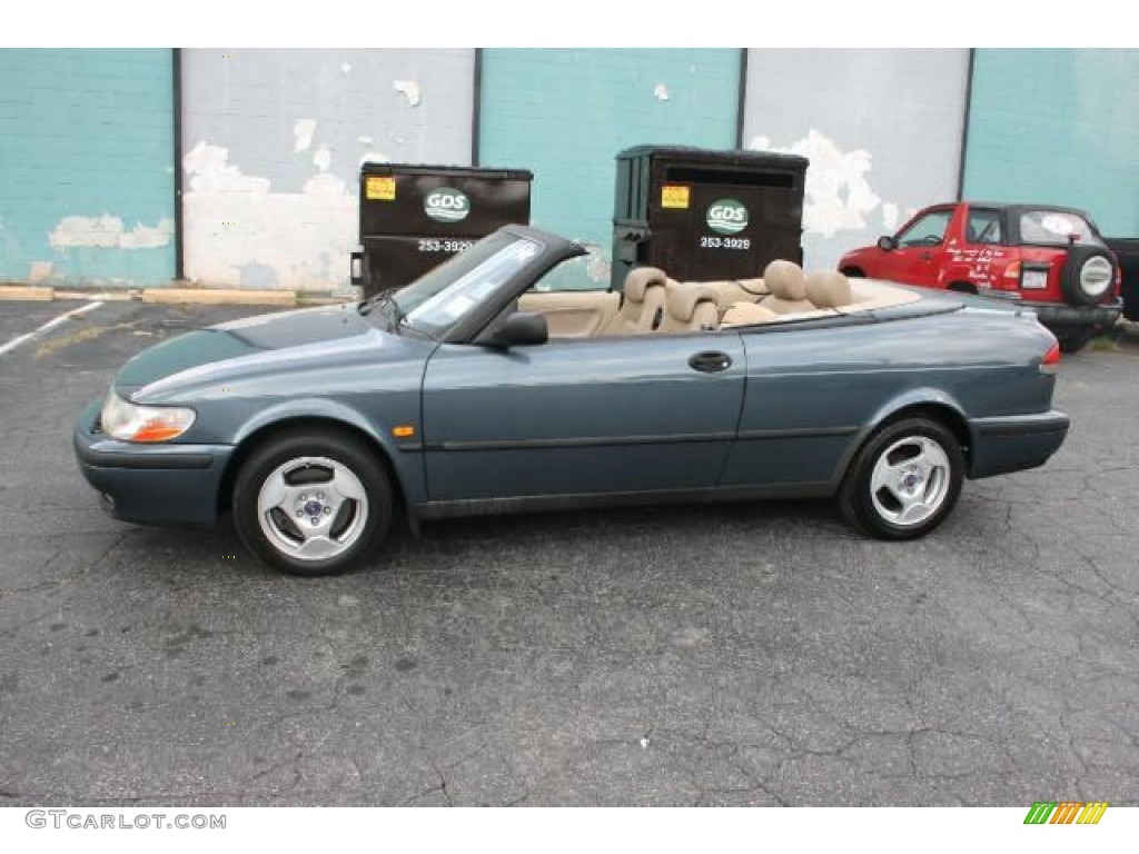 1999 9-3 Convertible - Cosmic Blue Metallic / Warm Beige photo #12