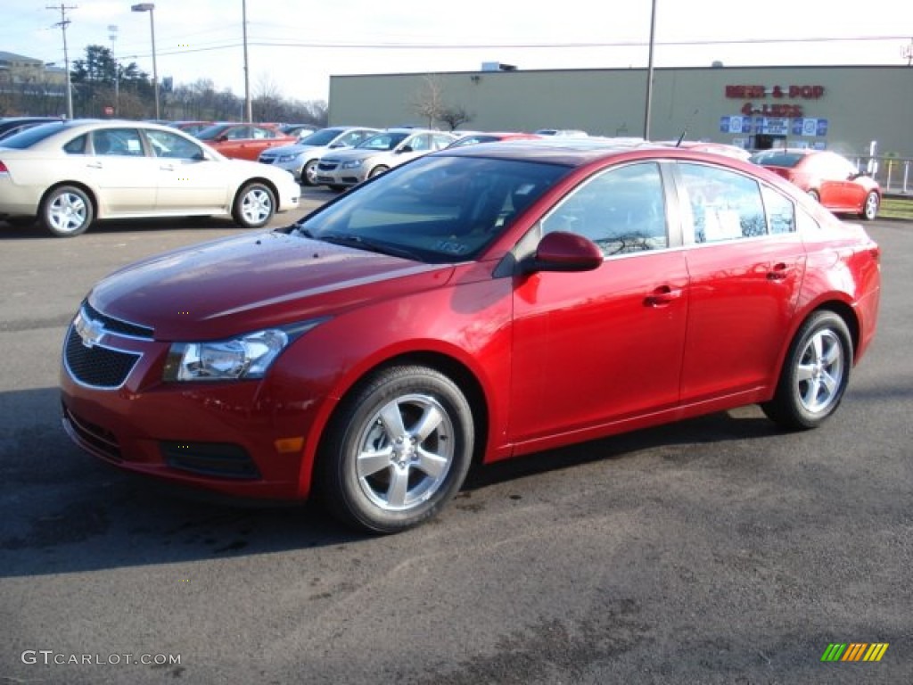Crystal Red Metallic 2012 Chevrolet Cruze LT Exterior Photo #57623020