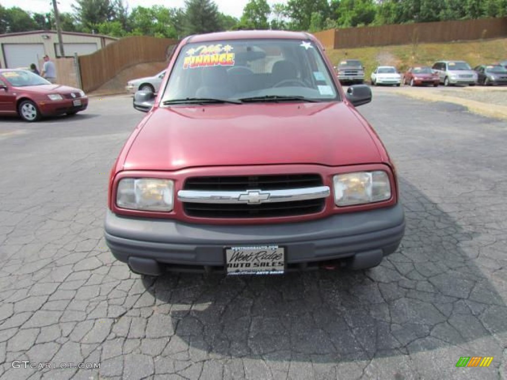 1999 Tracker 4x4 - Wildfire Red / Medium Gray photo #12