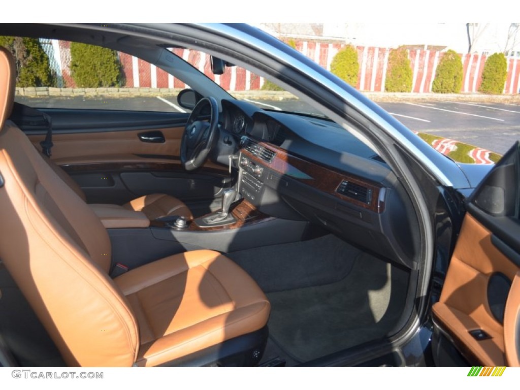 2008 3 Series 328xi Coupe - Black Sapphire Metallic / Saddle Brown/Black photo #23