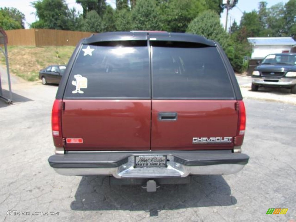 1998 Suburban K1500 LS 4x4 - Dark Carmine Red Metallic / Neutral photo #4