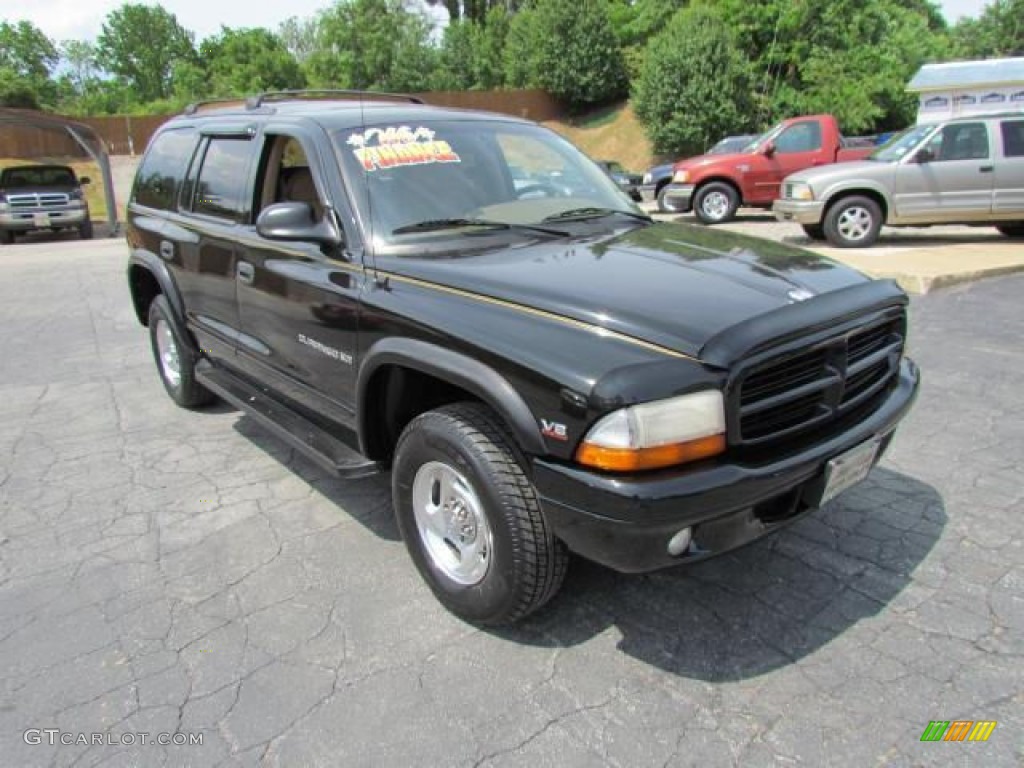 1998 Durango SLT 4x4 - Black / Beige photo #1