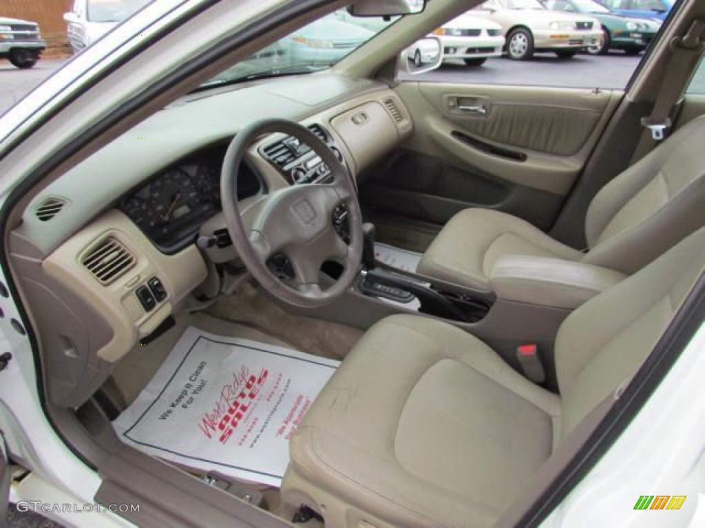 Ivory Interior 1998 Honda Accord EX V6 Sedan Photo #57625687