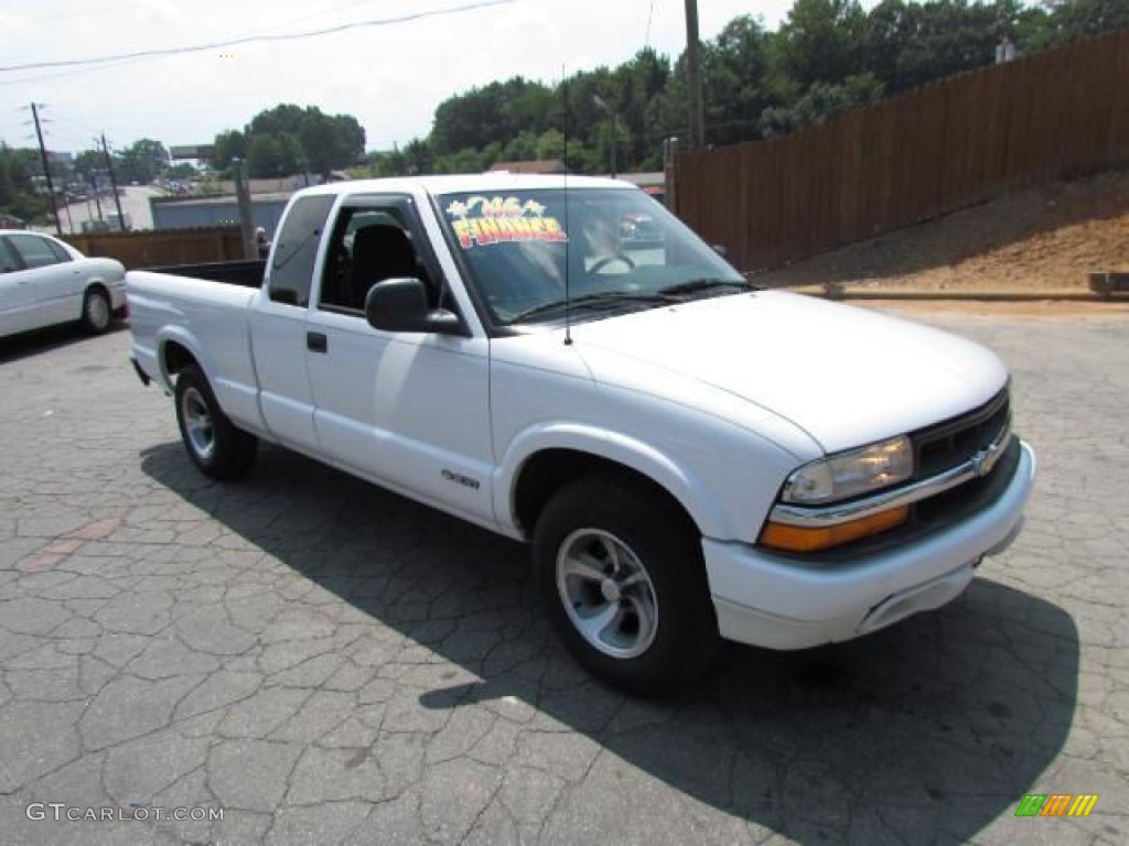 1998 S10 LS Extended Cab - Summit White / Graphite photo #5