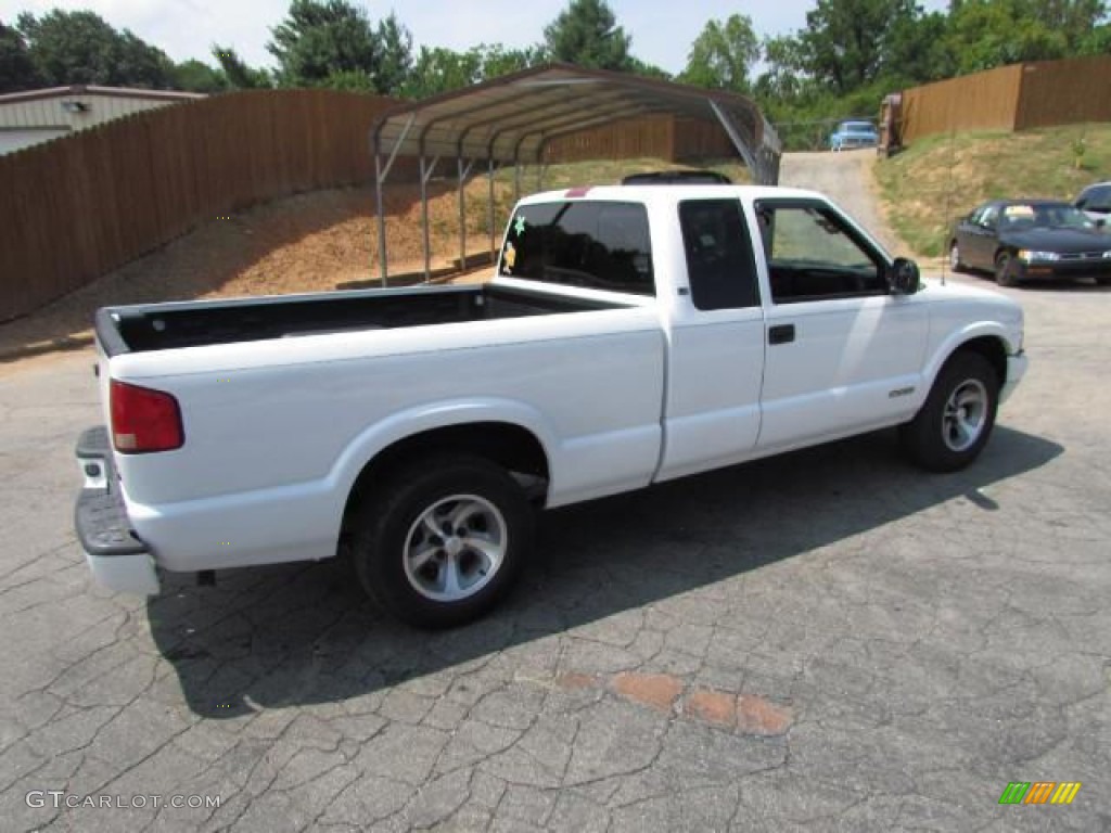 1998 S10 LS Extended Cab - Summit White / Graphite photo #8