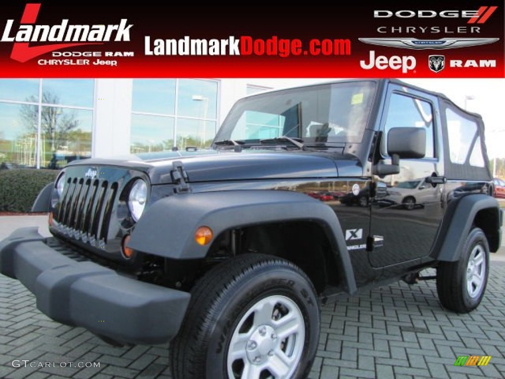 2009 Wrangler X 4x4 - Black / Dark Slate Gray/Medium Slate Gray photo #1