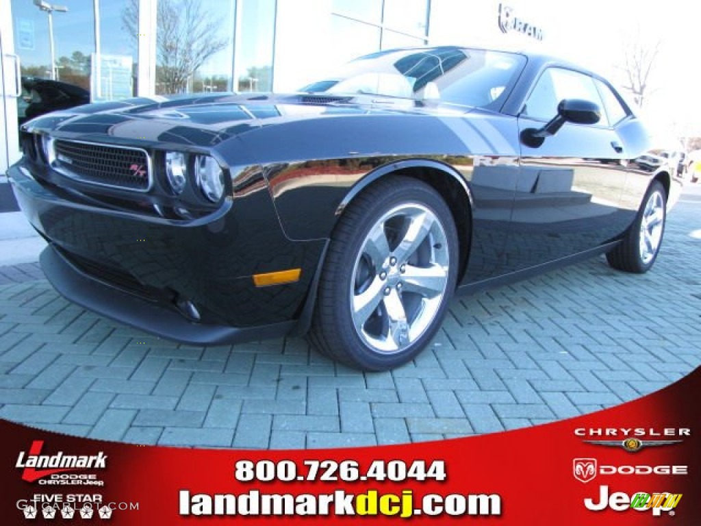 2012 Challenger R/T - Pitch Black / Dark Slate Gray photo #1