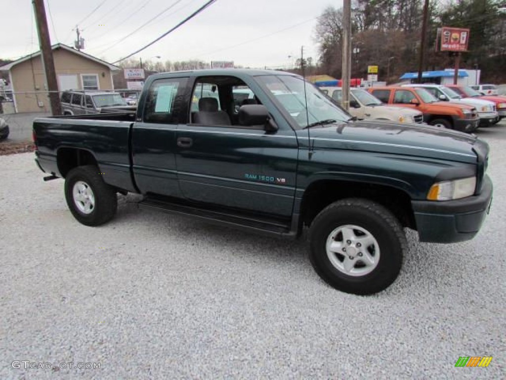 1996 Ram 1500 ST Extended Cab 4x4 - Spruce Green Pearl / Tan photo #4