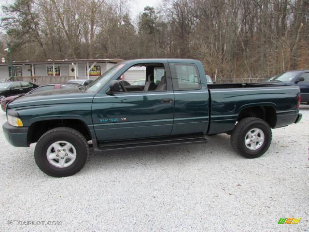 Spruce Green Pearl 1996 Dodge Ram 1500 ST Extended Cab 4x4 Exterior Photo #57627112