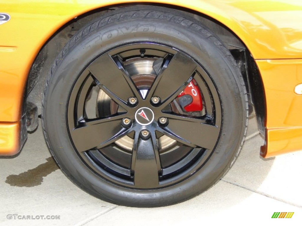2006 GTO Coupe - Brazen Orange Metallic / Black photo #32