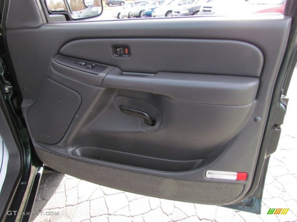 2005 GMC Sierra 1500 SLE Regular Cab 4x4 Dark Pewter Door Panel Photo #57628591