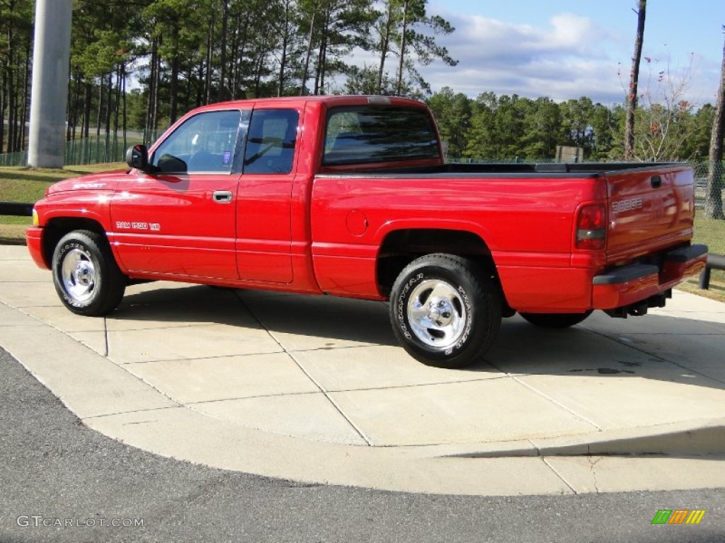 1999 Ram 1500 Sport Extended Cab - Flame Red / Mist Gray photo #7